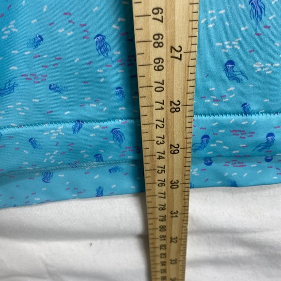 Peter Millar Summer Comfort Mens M Golf Polo Shirt Turquoise Jellyfish Athletic - Picture 6 of 8